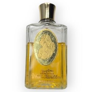 VTG EVYAN White Shoulders Splash After Bath Shower‎ 8 oz glass bottle 75% full